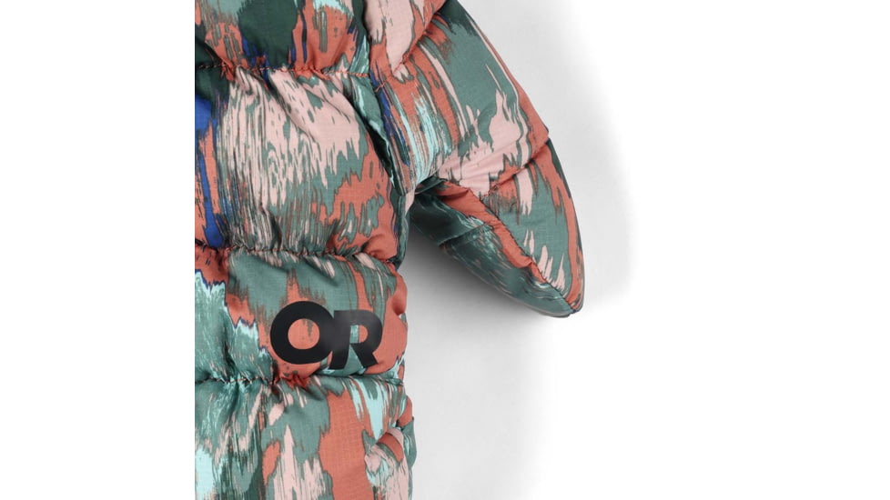 Outdoor Research Coldfront Down Mitts, Cinnamon Print, Medium, 3000242527007