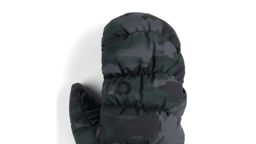 Outdoor Research Coldfront Down Mitts, Grove Camo, Extra Small, 3000242532005