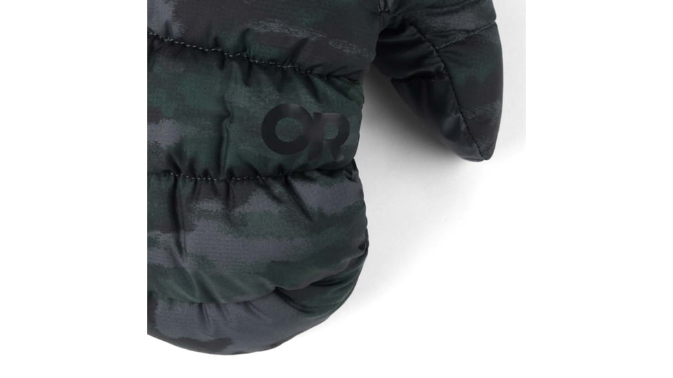 Outdoor Research Coldfront Down Mitts, Grove Camo, Extra Small, 3000242532005
