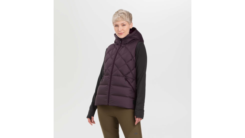 Outdoor Research Coldfront Hooded Down Vest - Womens, Elk, Medium, 2832002032007