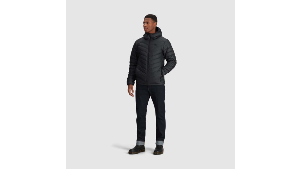 Outdoor Research Coldfront LT Down Hoodie - Mens, Black, Small, 3005930001006