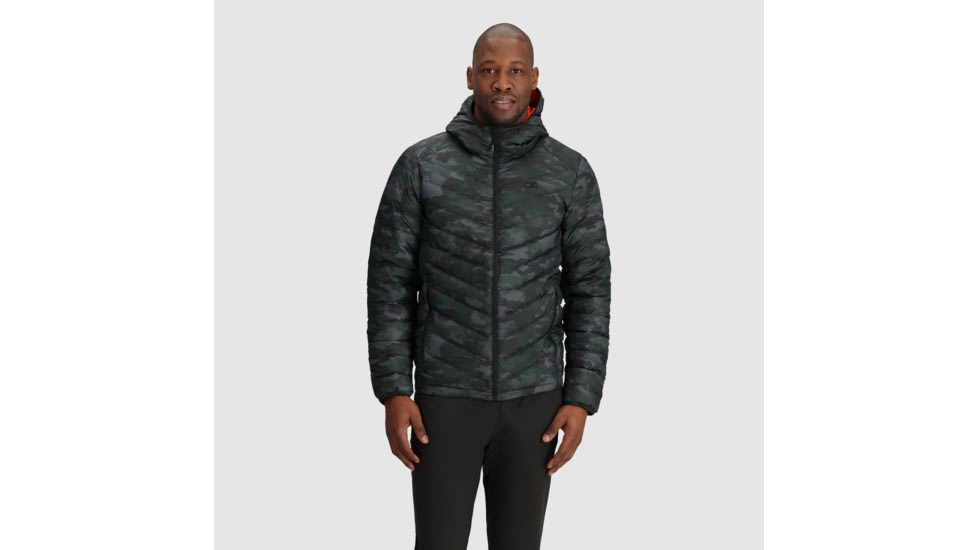 Outdoor Research Coldfront LT Down Hoodie - Mens, Grove Camo, Extra Large, 3005932532009