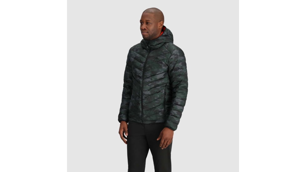 Outdoor Research Coldfront LT Down Hoodie - Mens, Grove Camo, Extra Large, 3005932532009