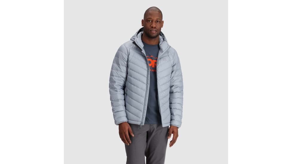 Outdoor Research Coldfront LT Down Hoodie - Mens, Slate, Medium, 3005930930007