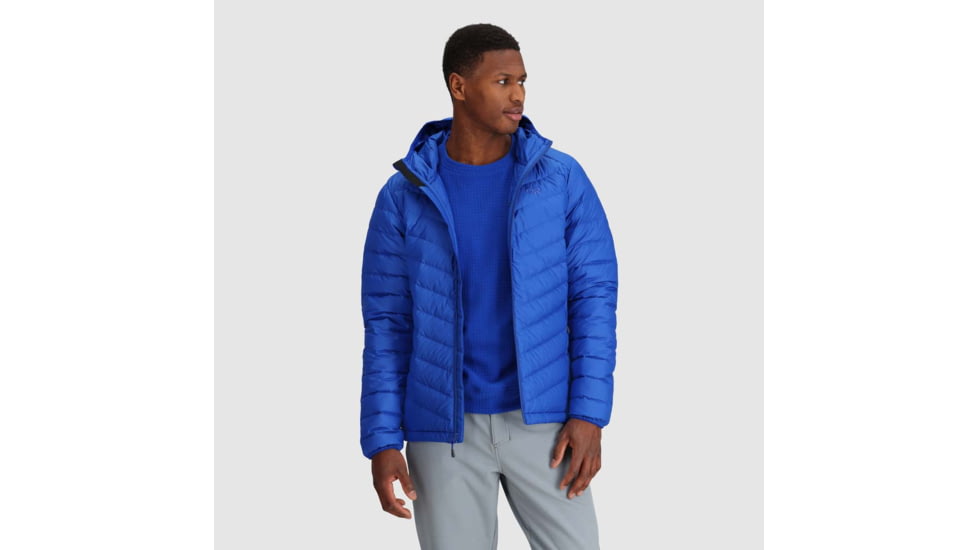 Outdoor Research Coldfront LT Down Hoodie - Mens, Topaz, Medium, 3005932452007