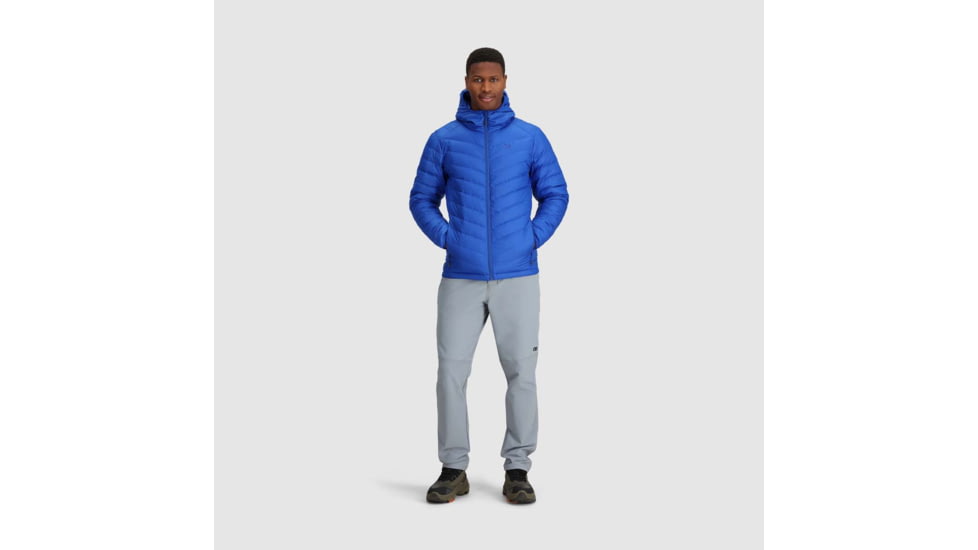 Outdoor Research Coldfront LT Down Hoodie - Mens, Topaz, Medium, 3005932452007