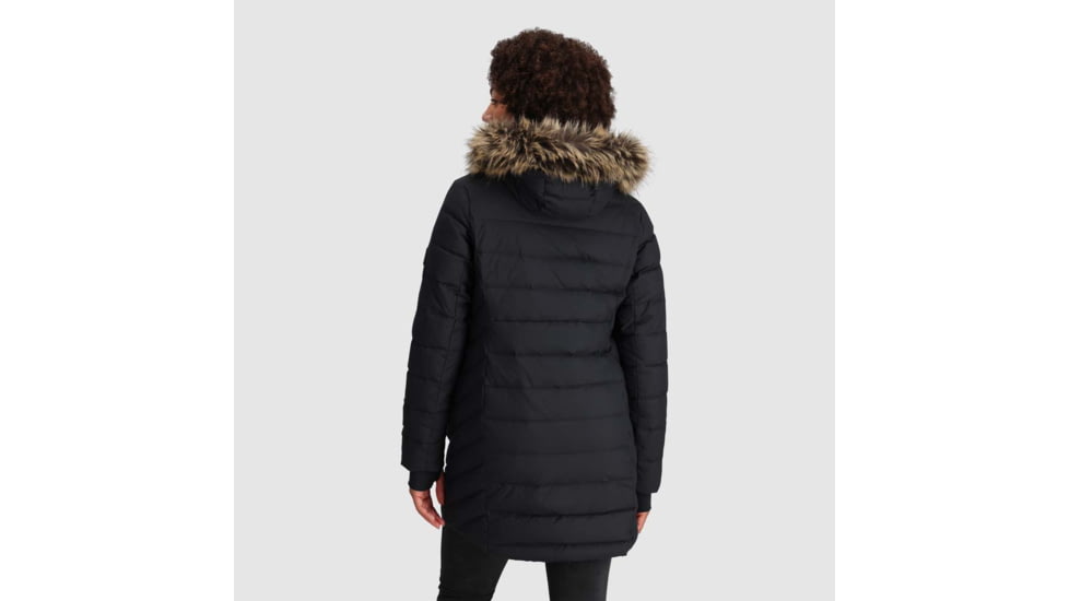 Outdoor Research Coze Faux Fur Parka - Womens, Black, Small, 3005880001006