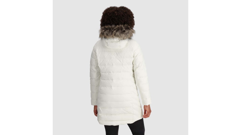 Outdoor Research Coze Faux Fur Parka - Womens, Bone, Small, 3005880003006