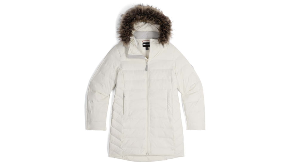 Outdoor Research Coze Faux Fur Parka - Womens, Bone, Small, 3005880003006