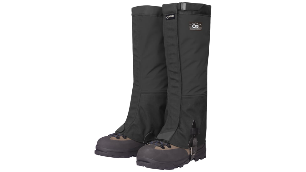 Outdoor Research Crocodile Classic Gaiters, Wide - Mens, Black, Small, 3221930001-S