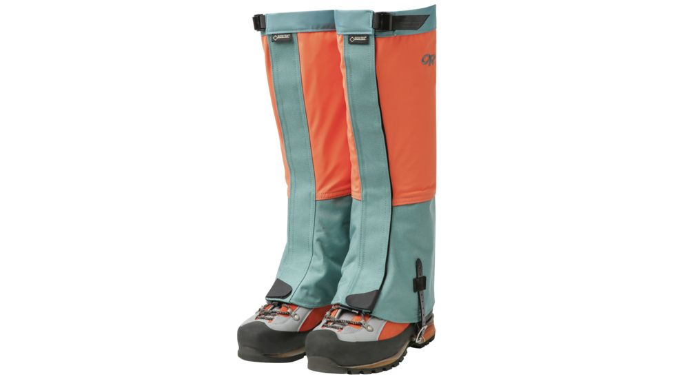 Outdoor Research Crocodile Gaiters - Mens, Bahama/Seaglass, Medium, 2431181437007