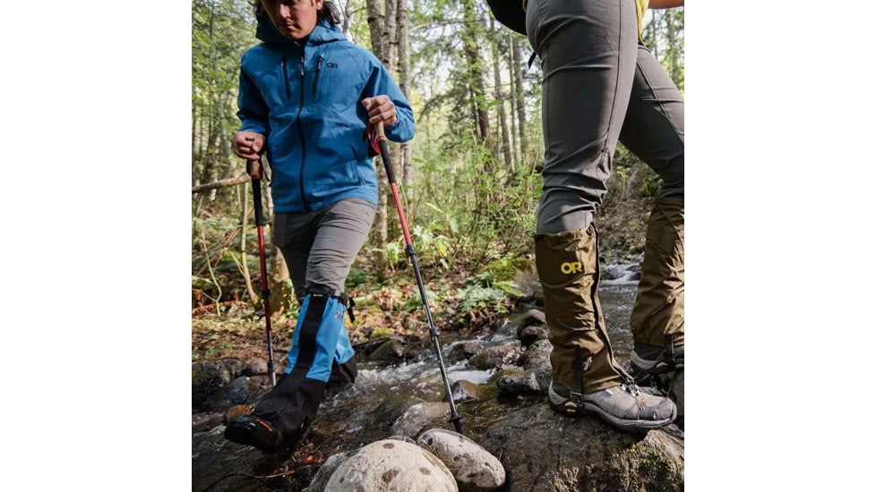 Outdoor Research Crocodile Gaiters -Mens, Cascade/Black, Small, 2431182042006