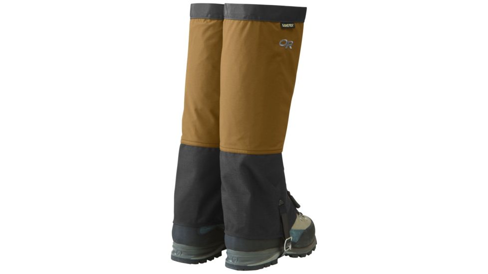 Outdoor Research Crocodile Gaiters - Mens, Ochre/Black, Small, 2431181702006