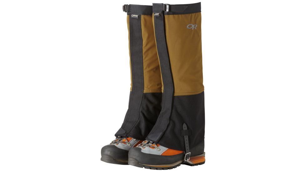 Outdoor Research Crocodile Gaiters - Mens, Ochre/Black, Small, 2431181702006