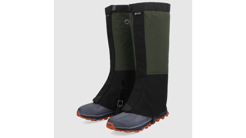 Outdoor Research Crocodile Gaiters - Mens, Verde/Black, Medium, 2431182359007