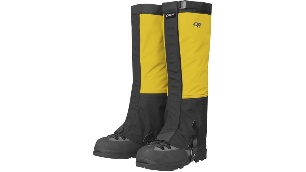Outdoor Research Crocodile Gaiters - Men's, Yellow/Black, Medium, 2431180501007