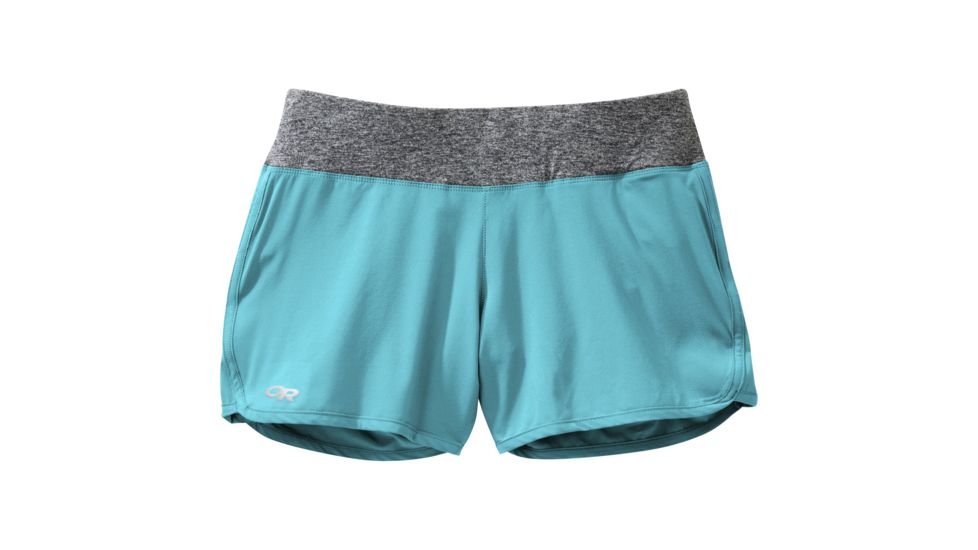 Outdoor Research Delirium Shorts, Women's, Typhoon/Pewter, XL 244090-tph/pt-XL