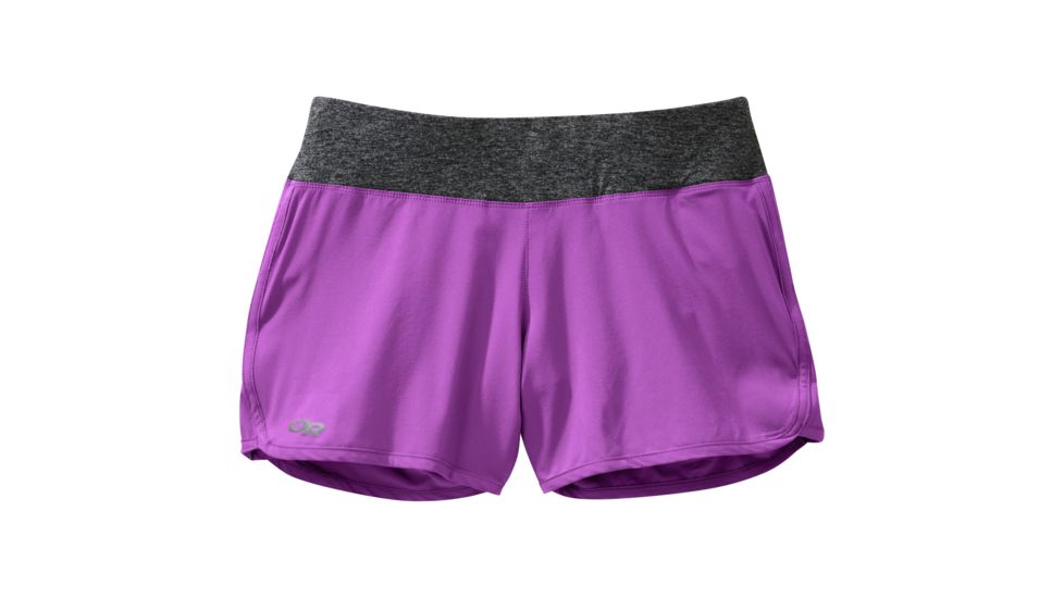 Outdoor Research Delirium Shorts, Women's, Ultraviolet/Black, XL 244090-ultrv/blk-XL