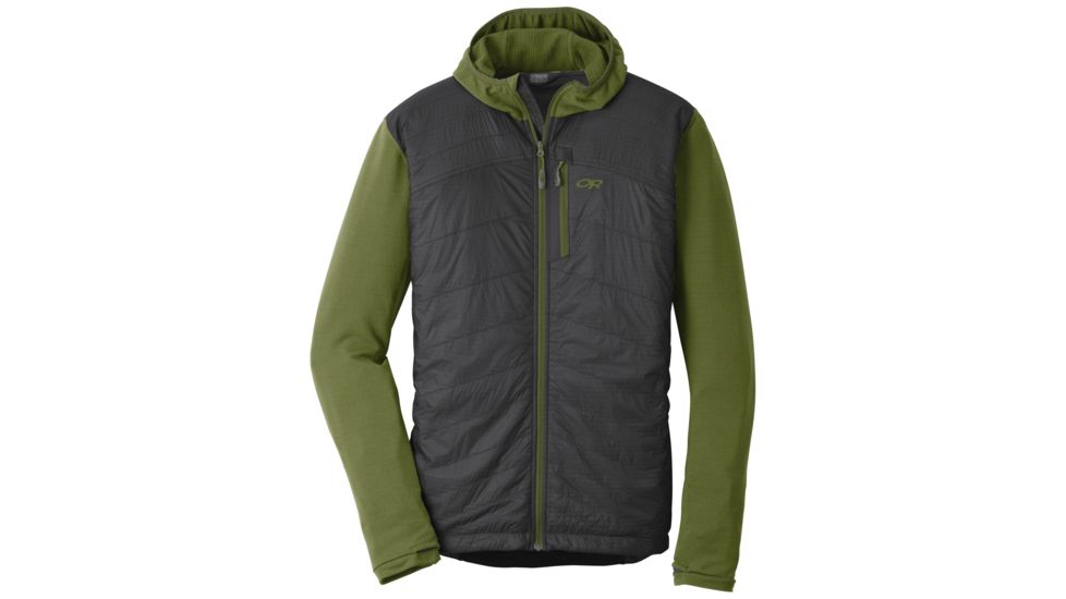 Outdoor Research DeviatHoody - Mens, Seaweed/Storm, Small, 2429051436006
