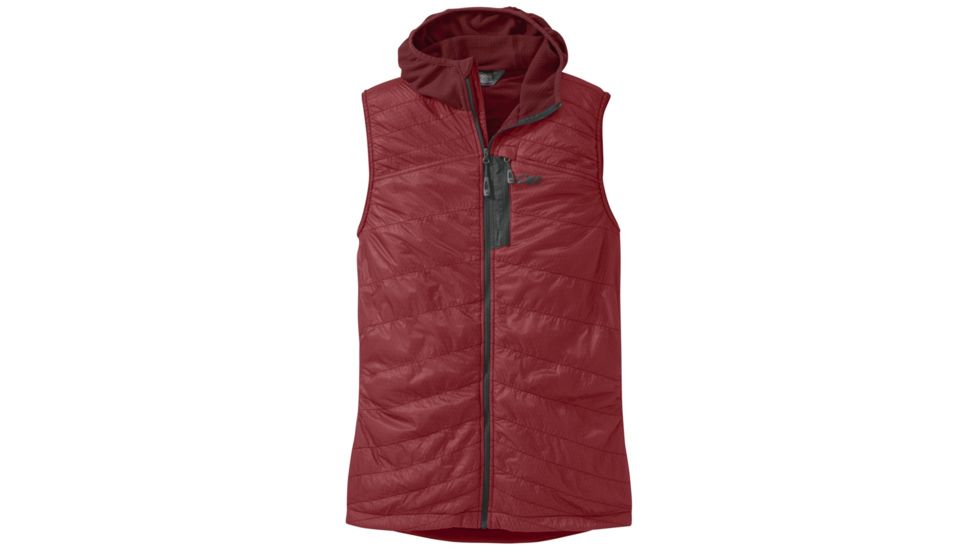 Outdoor Research Deviator Hooded Vest - Mens, Firebrick, Large, 2539651285008