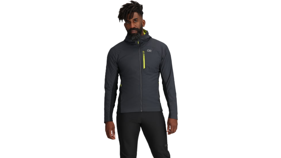 Outdoor Research Deviator Hoodie - Men's, Storm/Black, L, 3004651345008