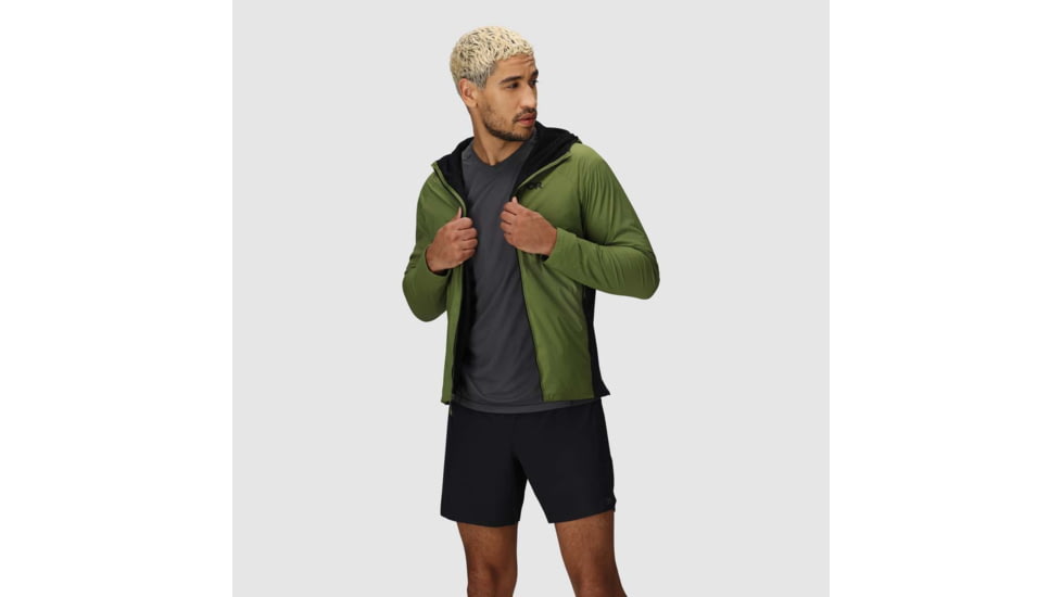 Outdoor Research Deviator Hoodie - Mens, Willow/Black, Small, 3004650749006