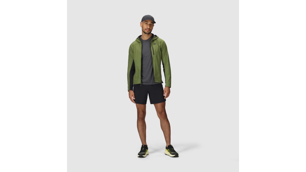 Outdoor Research Deviator Hoodie - Mens, Willow/Black, Small, 3004650749006