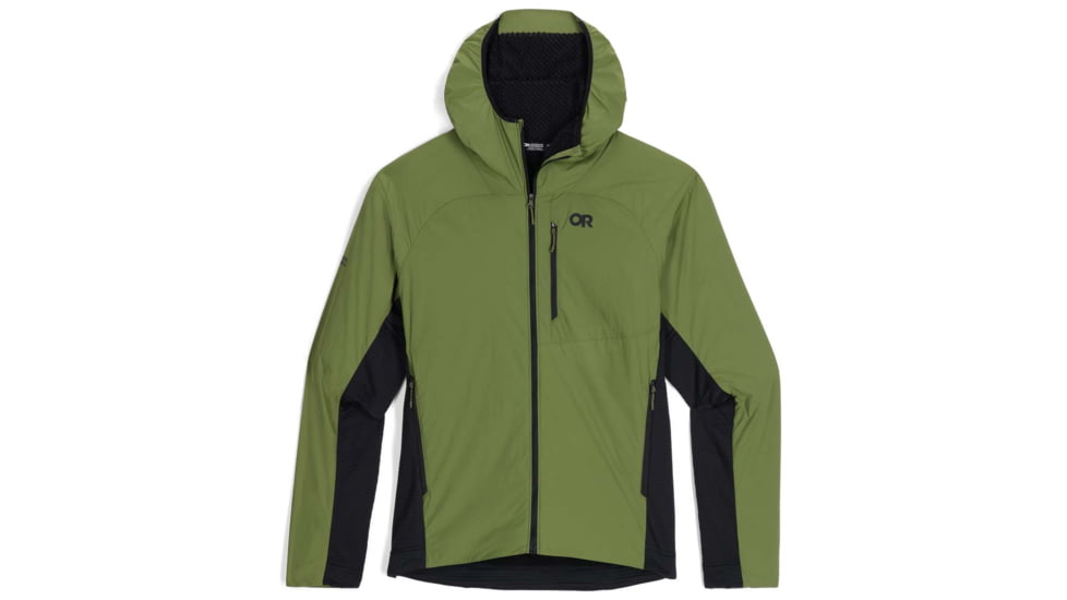 Outdoor Research Deviator Hoodie - Mens, Willow/Black, Small, 3004650749006