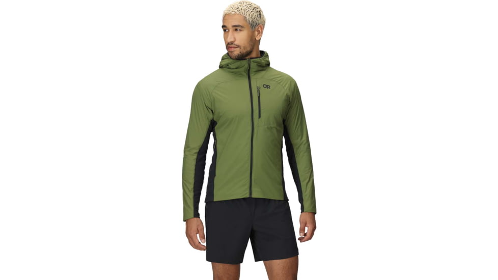 Outdoor Research Deviator Hoodie - Men's, Willow/Black, Extra Large, 3004650749009