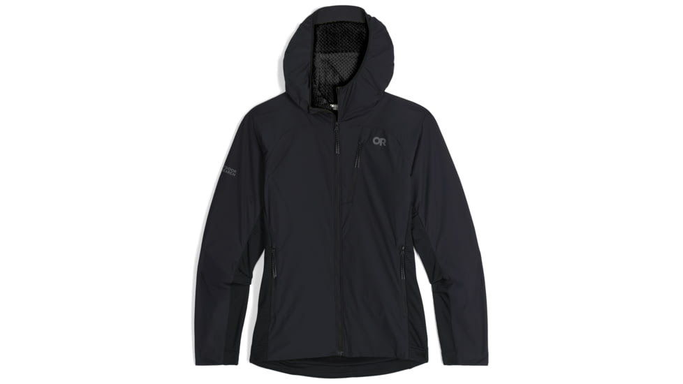 Outdoor Research Deviator Hoodie - Women's, Solid Black, Small, 3004741677-S