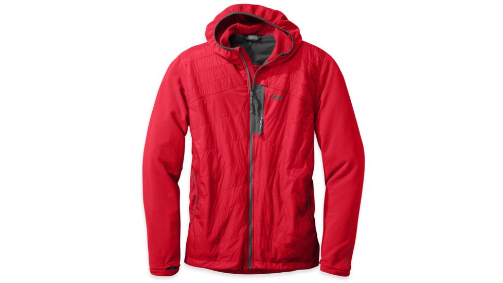 Outdoor Research Deviator Hoody - Men's-Hot Sauce/Charcoal-X-Large