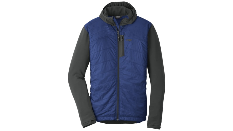 Outdoor Research Deviator Hoody, Mens, Baltic/Charcoal, S, 242905-baltic/charcoal-S