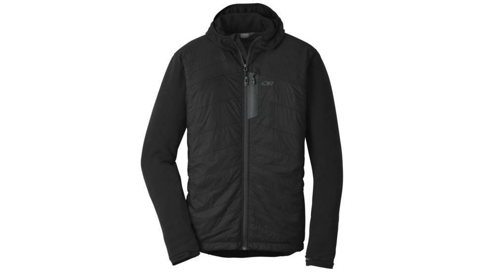 Outdoor Research Deviator Hoody, Mens, Black/Charcoal, L, 242905-black/charcoal-L