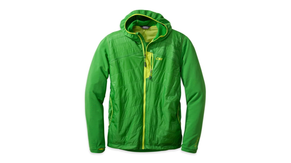Outdoor Research Deviator Hoody - Men's-Flash/Lemongrass-X-Large