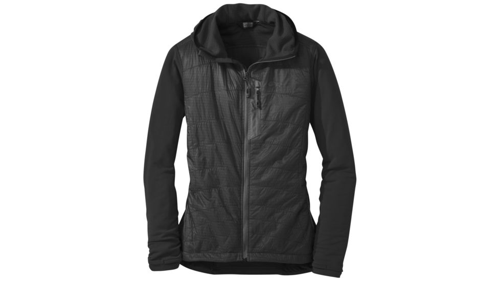 Outdoor Research Deviator Hoody - Women's, Black, L, 243778-BLACK-L