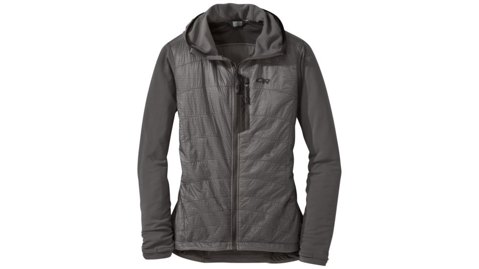 Outdoor Research Deviator Hoody - Women's, Pewter, L, 2437780008008