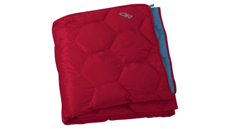 Outdoor Research Down Blanket with Stuff Sack, Agate/Oasis, One Size, 272949-1764222-Agate/Oasis