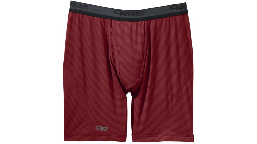 Outdoor Research Echo Boxer Briefs - Mens, Redwood/Hot Sauce, Medium, 365234