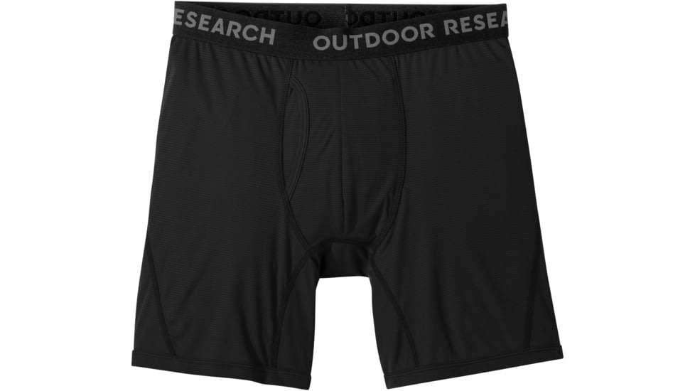 Outdoor Research Echo Boxer Briefs - Men's, Black, Small, 2876300001006