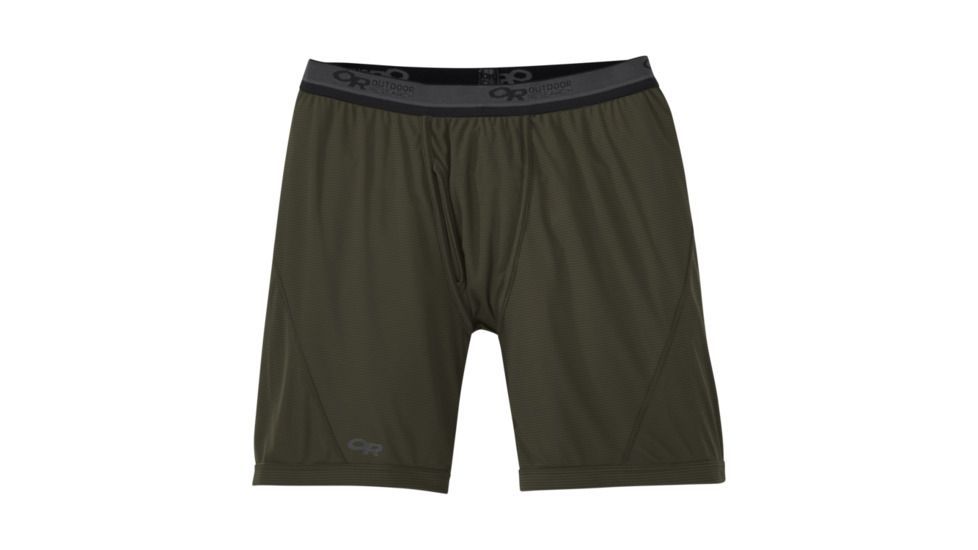 Outdoor Research Echo Boxer Briefs - Mens, Juniper/Charcoal, Small, 2709861387006