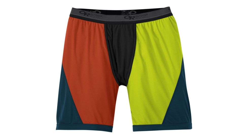 Outdoor Research Echo Boxer Briefs - Mens, Prussian Blue Multi, Medium, 2709861643007