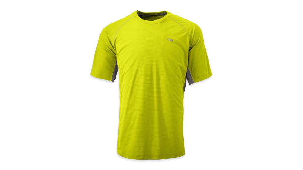 Outdoor Research Echo Duo Tee, T-Shirt - Mens, Jolt/Pewter, Medium 242839-0123007