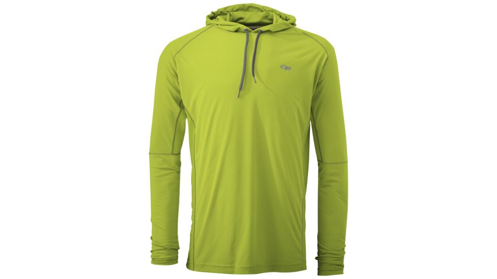 Outdoor Research Echo Hoody, Men's, Lemongrass/Pewter, S 244043-lemgr/pt-S
