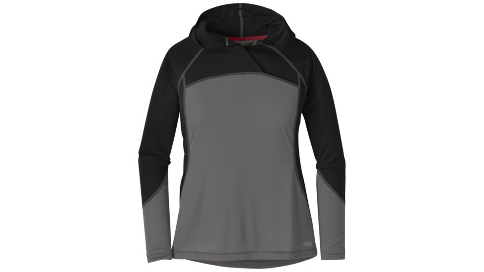 Outdoor Research Echo Hoody - Women's, Pewter/Black, Small, 2681370044006