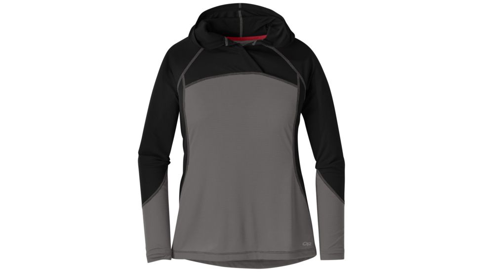 Outdoor Research Echo Hoody - Women's, Pewter/Black, XS, 2681370044005
