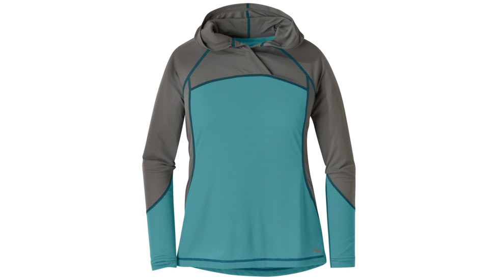 Outdoor Research Echo Hoody - Women's, Seaglass/Pewter, XL, 2681371383009