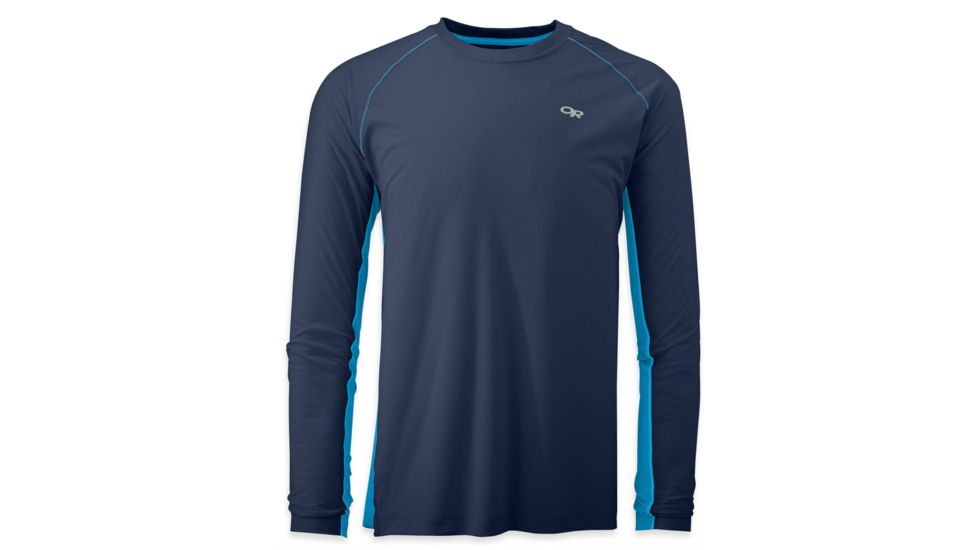 Echo Long Sleeve Duo Tee - Mens-Night/Hydro-Medium
