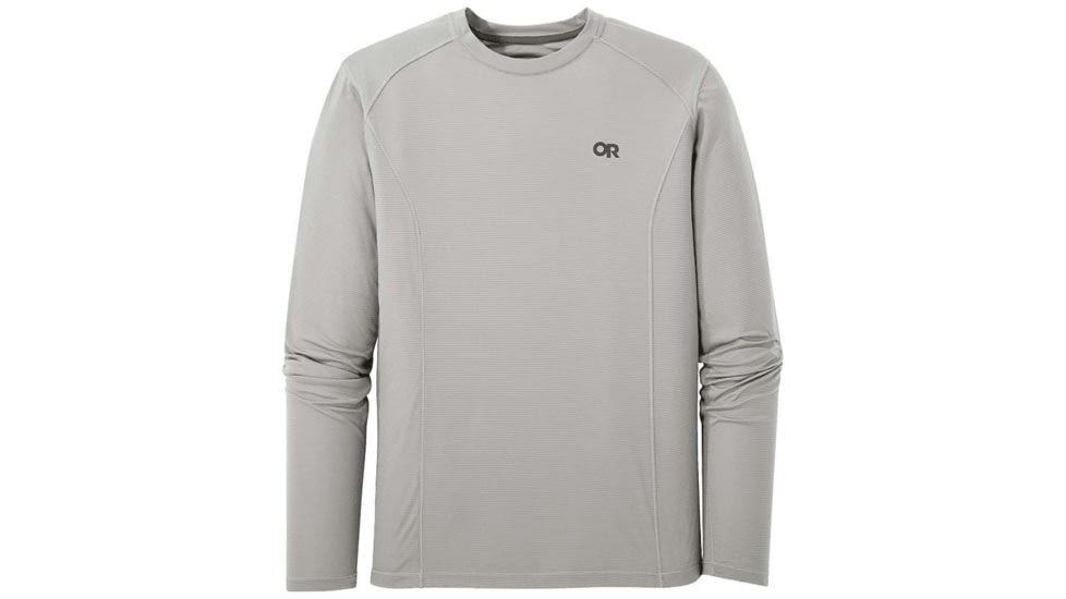 Outdoor Research Echo Long Sleeve Tee - Men's, Pebble, Small, 2714481569006