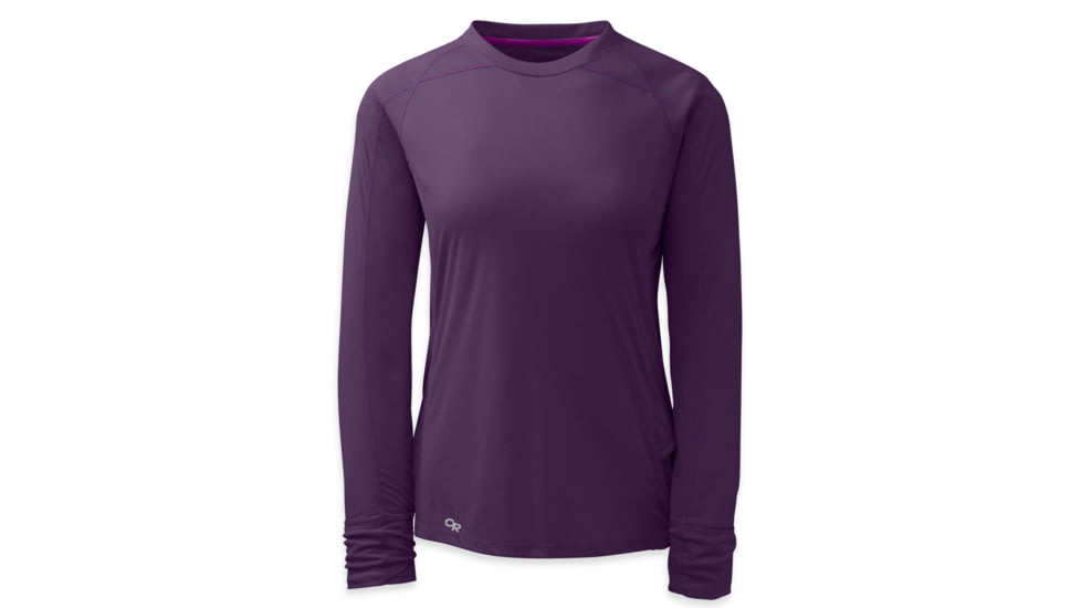 Outdoor Research Echo Long Sleeve Tee - Womens, Elderberry/Ultraviolet, Extra Small, 385202
