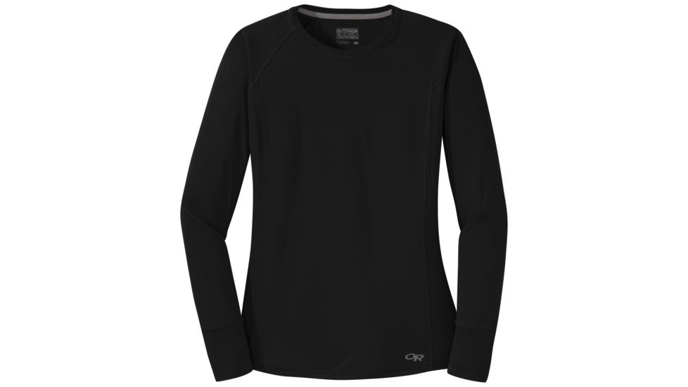 Outdoor Research Echo Long Sleeve Tee - Womens, Black, 2XS, 2694720001004